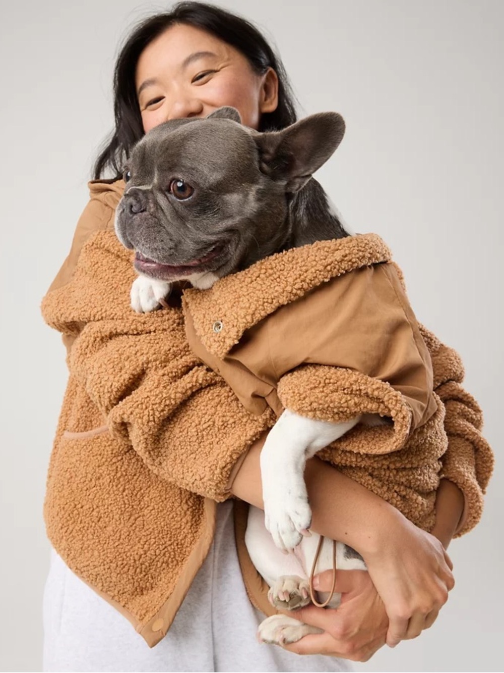 NWT OFFLEASH By Aerie Fluff Love Sherpa Dog Quarter Snap - Picture 1 of 13